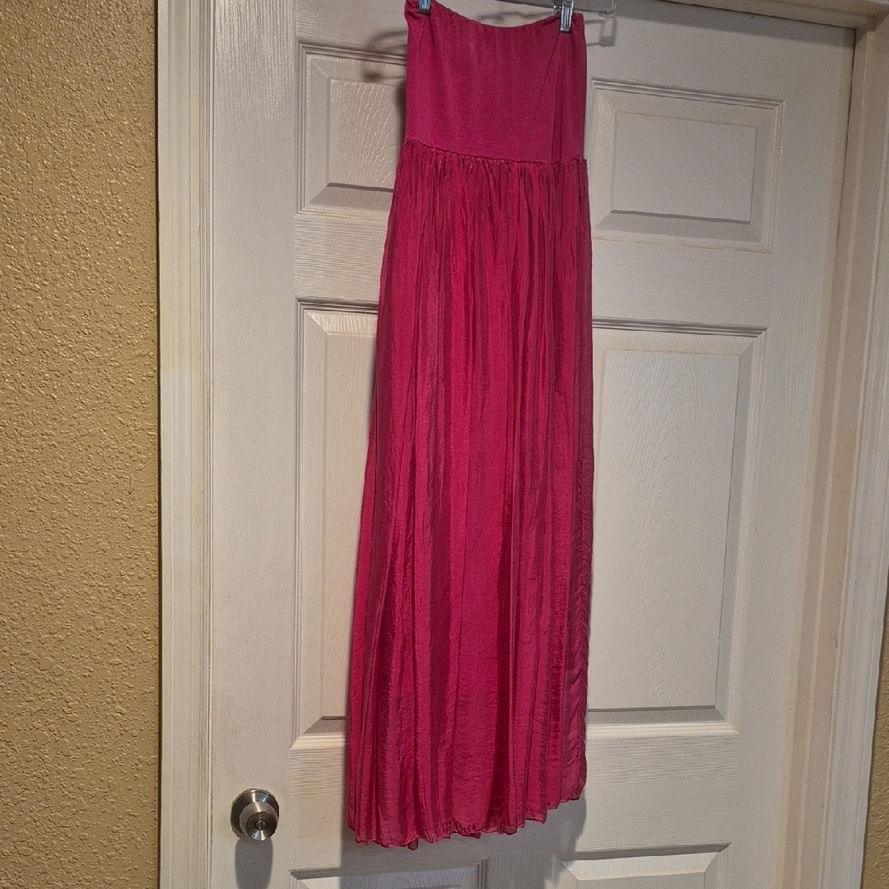 Elegant Pink Maxi Skirt
